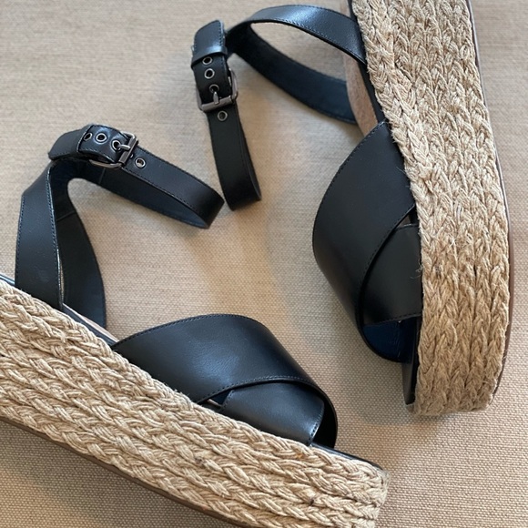 SEYCHELLES Leather Platform Espadrille Sandals Women’s Size 7.5 - NEW IN BOX - Picture 3 of 6